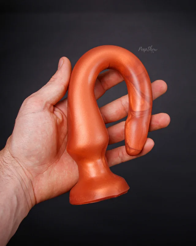 SquarePegToys® The Slim Plugged Deep-Throat Plug, SuperSoft Silicone