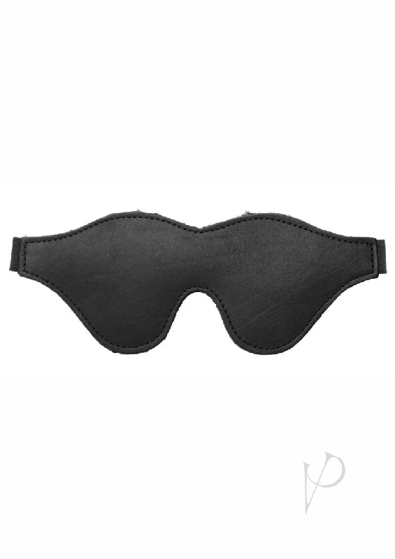 Strict Black Fleece Lined Blindfold