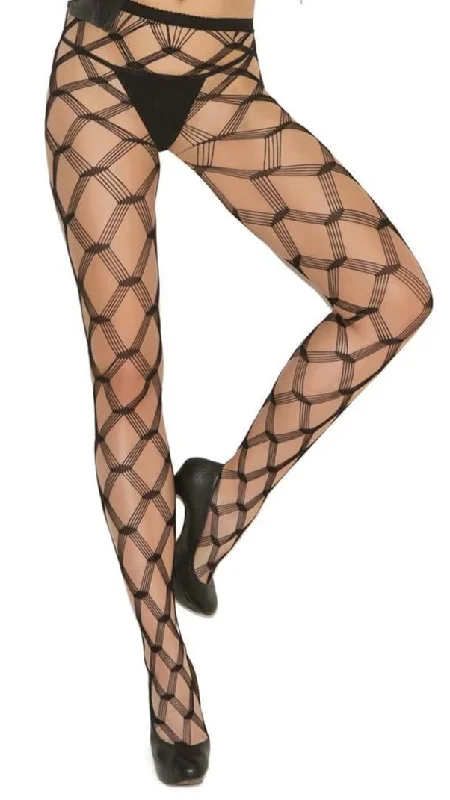 Black Diamond Net Pantyhose