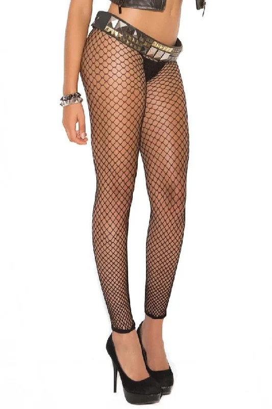 Plus Size Fence Net Leggings