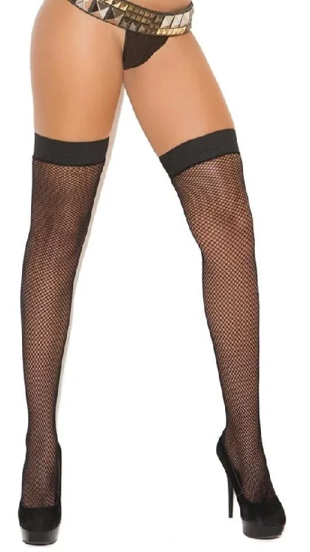 Plus Size Stay Up Fishnet Thigh Highs Stockings