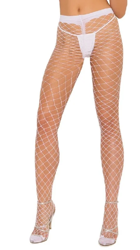 Sexy Plus Size Spandex Diamond Net Pantyhose